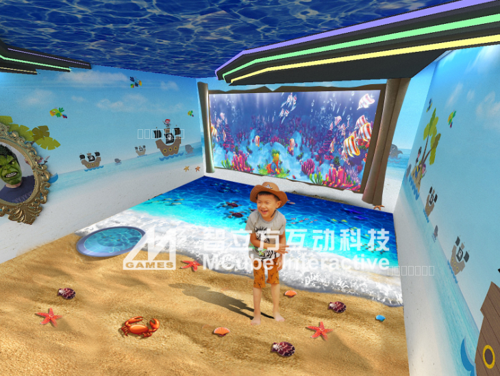 互动海洋世界，夏季奇幻的海底探索体验！智立方互动投影