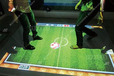 奇幻的地面互动投影，地面足球体验不一样的足球竞技！